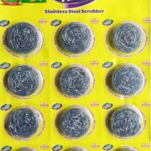 Best Quality Stainless Steel Scrubber, 8 gram 12 pcs, steel scrubber
