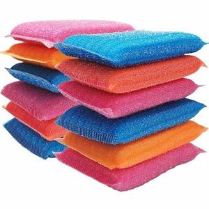 Foam Scrub Pad, (Pack of 12)Foam pad , MultiColor Foam Pad , Juna, Katha , Scrubber