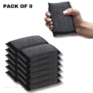 Best Quaility Steel Scrub Pad, (Pack of 9)Steel pad , Black Steel Pad , Juna Katha , Scrubber