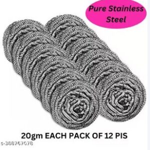 Steel Scrubber,Big Size 20 Gram 12 pcs, Best Quality Stainless steel scrubber (Copy)